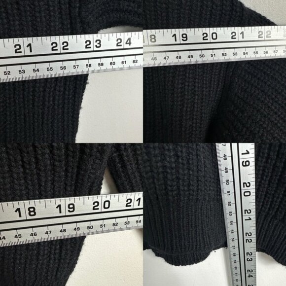 Sezane Wool Lucas Jumper Sweater Black Knit Size Small French - Picture 13 of 16